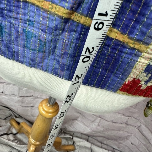 Chico's patchwork boho western jacket sz 2 (large 12) 100% cotton - Picture 5 of 8